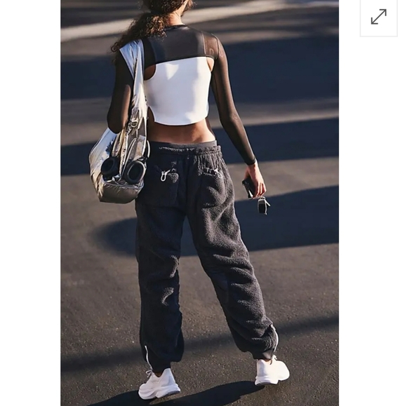 New!Free People Movement Sundown Fleece Pants - Picture 4 of 12